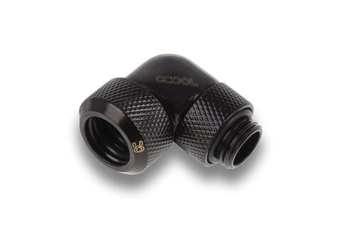 Alphacool Eiszapfen 13 مم تركيب ضغط الأنبوب الصلب 90 درجة قابل للدوران G1/4 لأنابيب الأكريل/النحاس - أسود - أربع عبوات (17607) in Saudi Arabia