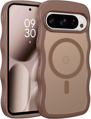 حافظة BENTOBEN مغناطيسية لهاتف Google Pixel 10 Pro XL، حافظة لطيفة ومموجة مجعدة Pixel 10ProXL [متوافقة مع MagSafe] غطاء مضاد للانزلاق غير لامع للنساء والرجال والأولاد لهاتف Google 10ProXL 6.8"، تيتانيوم صحراوي in Kuwait