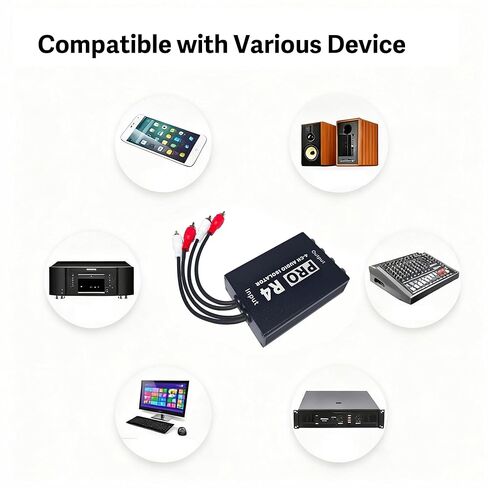 4 Channel RCA Ground Loop Isolator, RCA Noise Filter, Hum Eliminator No Bass Loss for HiFi Car & Home Audio(PRO R4) in Saudi Arabia
