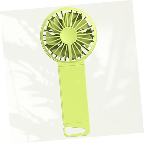 Homoyoyo USB Folding Handheld Mini Fan for Home Office School, Fluorescent Green, Portable Rechargeable Small USB Fan with Compact Design, 85x35x193mm in Saudi Arabia