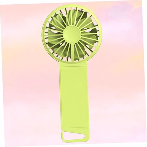 Homoyoyo USB Folding Handheld Mini Fan for Home Office School, Fluorescent Green, Portable Rechargeable Small USB Fan with Compact Design, 85x35x193mm in Saudi Arabia