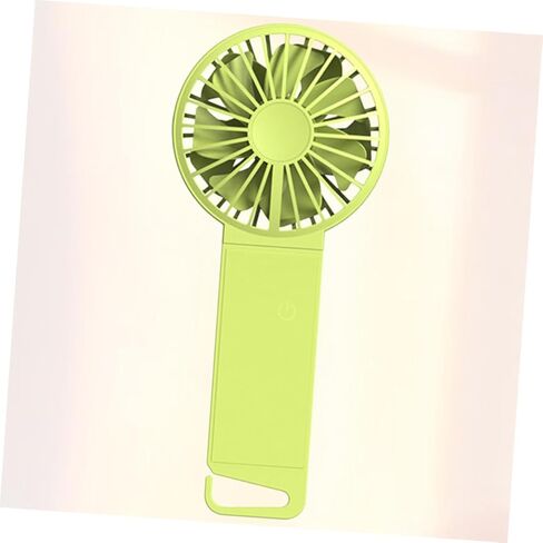 Homoyoyo USB Folding Handheld Mini Fan for Home Office School, Fluorescent Green, Portable Rechargeable Small USB Fan with Compact Design, 85x35x193mm in Saudi Arabia