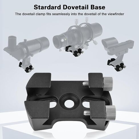 قاعدة أحذية Alstar Universal Quick Release Finder - حزمة مع - محول عدسة تلسكوب 2 بوصة إلى 1.25 بوصة in Kuwait