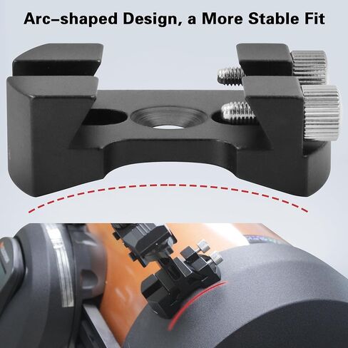 قاعدة أحذية Alstar Universal Quick Release Finder - حزمة مع - محول عدسة تلسكوب 2 بوصة إلى 1.25 بوصة in Kuwait