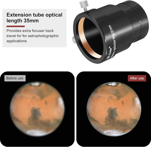 Alstar 2 inch to 1.25 inch Telescope Eyepiece Adapter - Bundle with - 2-Inch Telescope Eyepiece Extension Tube in Saudi Arabia