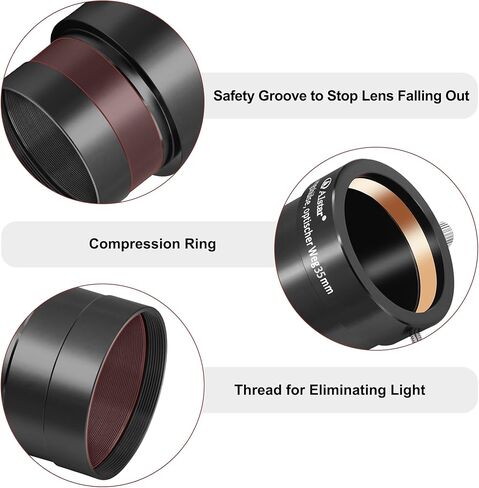 Alstar 2 inch to 1.25 inch Telescope Eyepiece Adapter - Bundle with - 2-Inch Telescope Eyepiece Extension Tube in Saudi Arabia