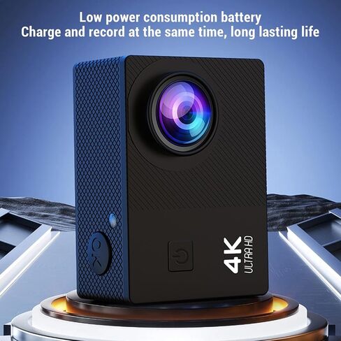 ciciglow 4K Cycling Video Recorder, 170° Wide Angle Lens Cycling Camera 2.0 Inch IPS Screen, Mounting Accessories for Filming, 1050mAh Battery, Anti Shake in Saudi Arabia