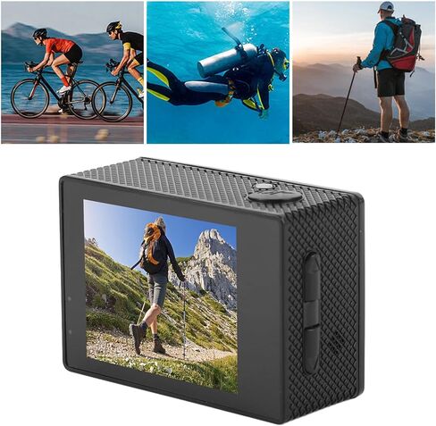 ciciglow 4K Cycling Video Recorder, 170° Wide Angle Lens Cycling Camera 2.0 Inch IPS Screen, Mounting Accessories for Filming, 1050mAh Battery, Anti Shake in Saudi Arabia