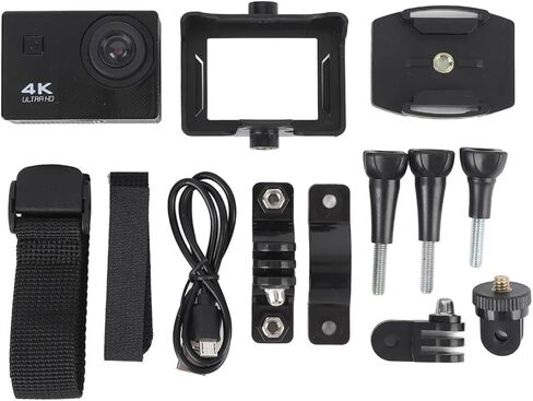 ciciglow 4K Cycling Video Recorder, 170° Wide Angle Lens Cycling Camera 2.0 Inch IPS Screen, Mounting Accessories for Filming, 1050mAh Battery, Anti Shake in Saudi Arabia