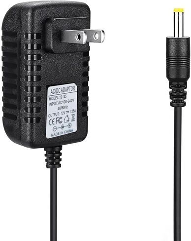 15W Power Cord Replacement for Alexa, Charger Compatible with Echo Dot 3rd Generation, Dot 4th Gen, Dot 5th Gen, Echo Pop Charger Cable 5ft (Black) in Saudi Arabia
