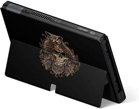 ملصق ألعاب Skinit متوافق مع Nintendo Switch OLED (2021) - جمجمة وبومة سارة ريختر من تصميم سارة ريختر in Kuwait
