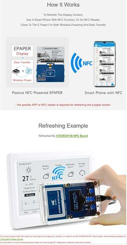 7.5inch Passive NFC-Powered e-Paper V2, No Battery, Wireless Powering & Data Transfer, Stable Operation @XYGStudy (7.5inch NFC-Powered e-Paper V2) in Saudi Arabia