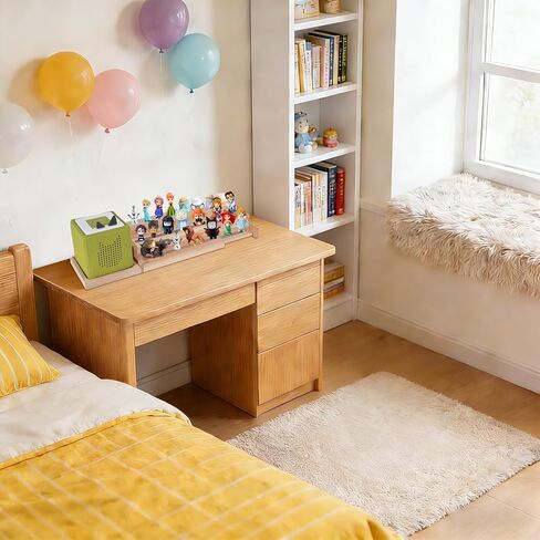 Expendable Wooden Tonie Shelf with Storage Steps - Extendable 3-Slot Organiser for Toniebox2 Toniebox1 and Tonie Figures, Perfect for Kids' Rooms & Play Areas (Natural) in Saudi Arabia