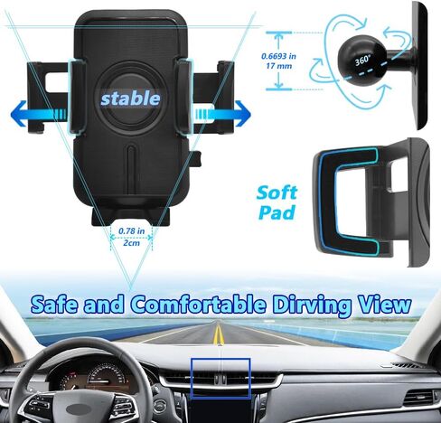 WAAPAK Car Phone Holder Mount 2013-2019 Cadillac XTS Auto Accessories Interior Decoration Smartphone Thick Case Cradles Navigation Bracket iPhone in Saudi Arabia