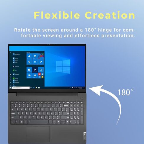 Lenovo V15 Business Laptop Computer, 15.6" FHD Display, Intel Processor, 16GB RAM, 512GB SSD, Long Battery Life, Privacy Shutter, Dolby Audio, Quiet Keyboard, Windows 11 Pro in Saudi Arabia