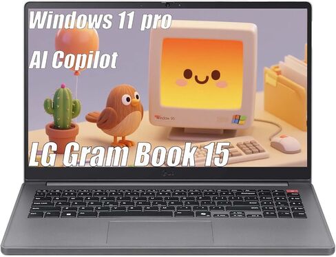 كمبيوتر محمول LG Gram Book 15 رفيع وخفيف الوزن للأعمال، مساعد الذكاء الاصطناعي في نظام التشغيل Windows 11 Pro، ذاكرة الوصول العشوائي 8 جيجابايت 512 جيجابايت SSD، Wi-Fi 6، Intel i5-1334U (10 نواة تصل إلى 4.6 جيجاهرتز)، شاشة FHD IPS، مع مجموعة 5ave 6in1 in Kuwait