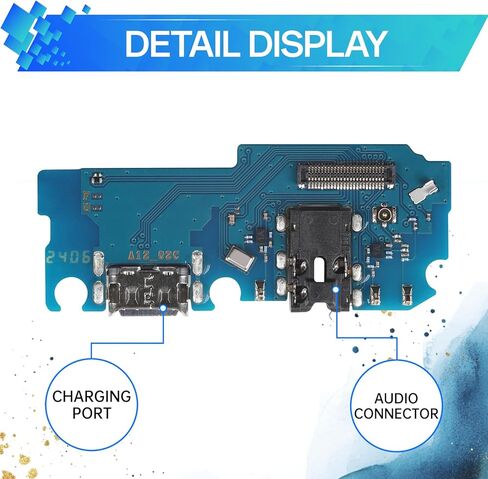 Charging Port Replacement for Samsung Galaxy A12 USB Charger Dock Type-C Connector Flex Cable Board with Microphone Jack Headphone Mic Port Repair Fix for SM-A125U SM-A125U1 in Saudi Arabia