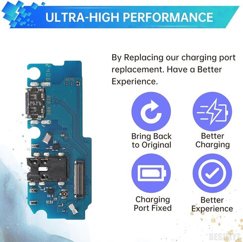 Charging Port Replacement for Samsung Galaxy A12 USB Charger Dock Type-C Connector Flex Cable Board with Microphone Jack Headphone Mic Port Repair Fix for SM-A125U SM-A125U1 in Saudi Arabia