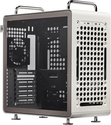 حافظة Cooler Master QUBE 540 High Airflow ATX Mid-Tower، الحد الأقصى لخلوص وحدة معالجة الرسومات 415 مم، مصممة جاهزة RTX 5090|RX 9070 XT، زجاج مقسى، تصميم معياري وقابل للتخصيص، لوحة إدخال/إخراج قابلة للعكس - مكواة ستاردست in Kuwait