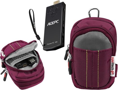 غطاء حقيبة Navitech باللون الأرجواني Mini PC Stick متوافق مع ASUS VivoStick TS10-B017D in Saudi Arabia