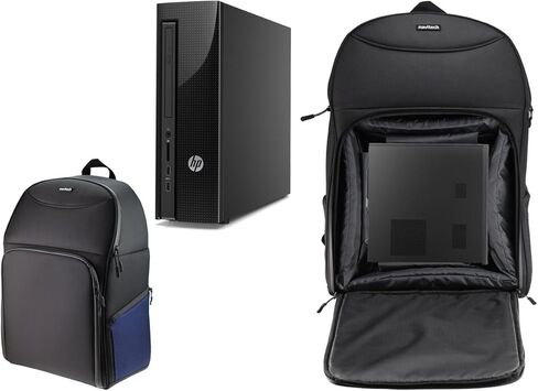 Navitech Portable Rugged Black & Blue Backpack/Rucksack Carry Case Compatible with The hp compaq dc7800 Desktop PC in Saudi Arabia