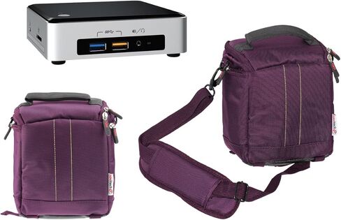 Navitech Purple Mini PC Bag Case Compatible With Intel NUC-Kit NUC6I7KYK in Saudi Arabia