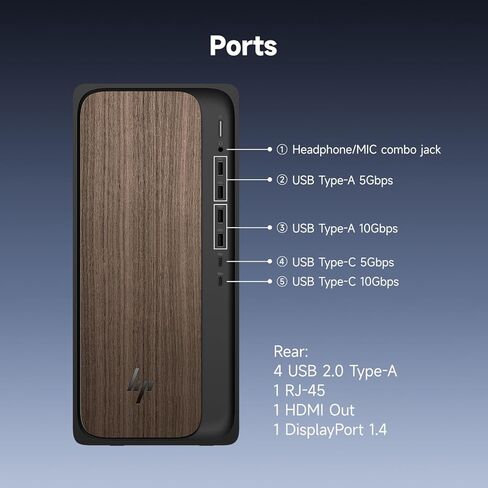 كمبيوتر HP 2025 OmniDesk Business Desktop Next Gen AI PC، Intel Core Ultra 7 265، NVIDIA GeForce RTX 5060، ذاكرة الوصول العشوائي DDR5 سعة 64 جيجابايت، 8 تيرابايت SSD، لوحة مفاتيح وماوس، HDMI، DP، Win 11 Home، حزمة مع Adata 512 جيجابايت SSD خارجي in Kuwait