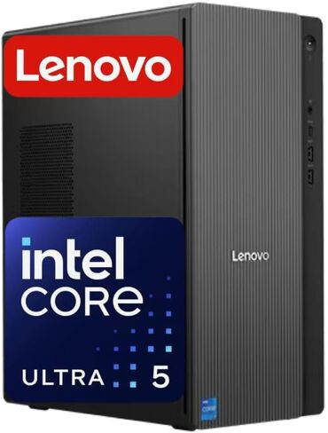 كمبيوتر سطح المكتب Lenovo IdeaCentre الآمن والإنتاجي للأعمال، Intel 10-Core Ultra 5 225، ذاكرة وصول عشوائي DDR5 سعة 16 جيجابايت، تخزين 1 تيرابايت (512 جيجابايت SSD و500 جيجابايت HDD) Wi-Fi 6E، USB-C، HDMI + VGA، RJ-45، Windows 11 in Kuwait
