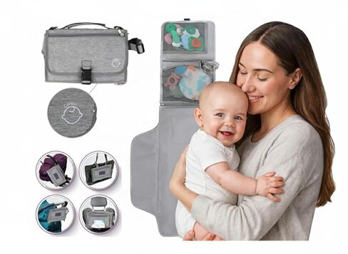Baby Portable Diaper Changing Pad - Baby Changing Pad & Diaper Changer Travel Bag in Saudi Arabia