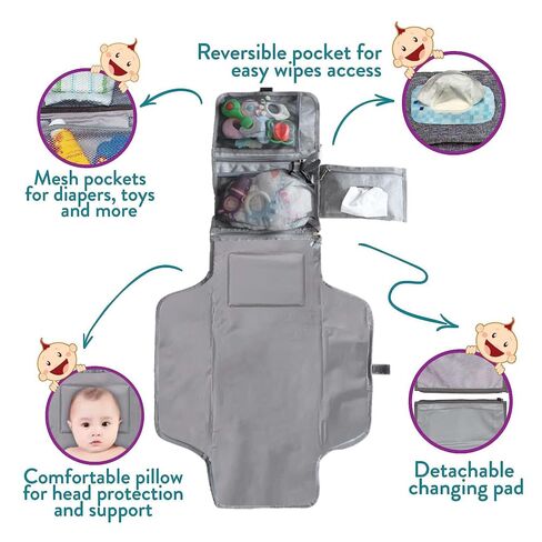 Baby Portable Diaper Changing Pad - Baby Changing Pad & Diaper Changer Travel Bag in Saudi Arabia