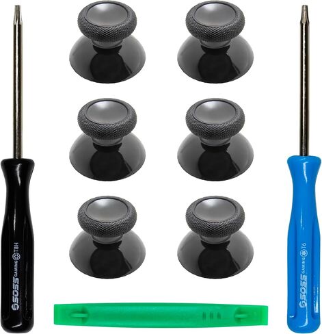 Xbox One Controller Joystick Replacement - 6PCS Thumbsticks Analog Thumb Sticks Parts - Ultra Durable with T6 and T8h Repair Screwdriver Kit for Xbox One Controller in Kuwait