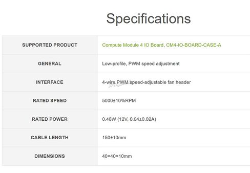 Cooling Fan for Compute Module 4 IO Board, PWM Speed Adjustment 12V @XYGStudy (Fan-4010-PWM-12V) in Saudi Arabia