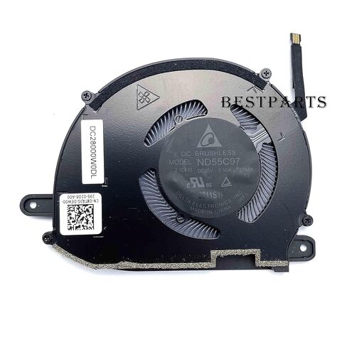 BestParts استبدال مروحة تبريد وحدة المعالجة المركزية + وحدة معالجة الرسومات الأصلية الجديدة لـ DELL XPS 13 9340، P/N: ND55C97-21A04، ND55C98-21A05 in Saudi Arabia