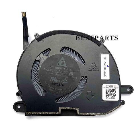 BestParts استبدال مروحة تبريد وحدة المعالجة المركزية + وحدة معالجة الرسومات الأصلية الجديدة لـ DELL XPS 13 9340، P/N: ND55C97-21A04، ND55C98-21A05 in Saudi Arabia