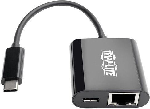 محول Tripp Lite U436-06N-GB-C USB C إلى Gigabit Ethernet 10/100/1000 ميجابت في الثانية RJ45، USB-C PD Pass-Through، USB 3.1 Type-C، أسود، حزمة الرعاية السحابية المُكونة مسبقًا مؤهلة (10 عبوات) in Saudi Arabia