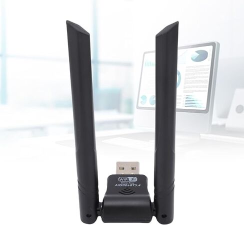 USB WiFi Adapter 900Mbps WiFi6 Dual Band 2.4G 286Mbps 5G with WPA3 Encryption for PC Laptop Plug and Play in Saudi Arabia