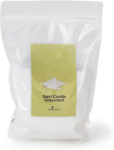 Estrella Blanca 1lb Ivory Gardenia Scented Pearled Candle, Long Lasting Powder Sand Candle, Refillable Pearl Sand Wax with 10 Wicks for Candlemaking in Saudi Arabia