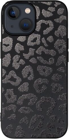 Cute Phone Case for iPhone 17 Pro Max, Leopard Aesthetic Animals Art Pattern, Soft TPU Matte Finish Anti Fingerprint Shockproof Cases Cover for Girls Women, Black in Saudi Arabia