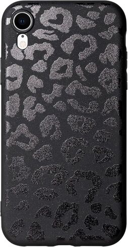 Cute Phone Case for iPhone 17 Pro Max, Leopard Aesthetic Animals Art Pattern, Soft TPU Matte Finish Anti Fingerprint Shockproof Cases Cover for Girls Women, Black in Saudi Arabia