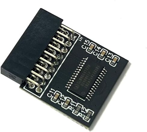 وحدة Jintai TPM 2.0 SLB9665 TPM LPC 18Pin للوحة الأم ASRock X399M Taichi/Phantom Gaming 6، H110 Pro BTC+/BTC+_Black، H110M-DVS R2.0/R3.0، H110M-HDS/HDV، H110TM-ITX متوافق مع TPM2.0 in Kuwait