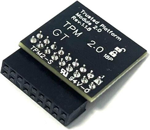 وحدة Jintai TPM 2.0 SLB9665 TPM LPC 18Pin للوحة الأم ASRock X399M Taichi/Phantom Gaming 6، H110 Pro BTC+/BTC+_Black، H110M-DVS R2.0/R3.0، H110M-HDS/HDV، H110TM-ITX متوافق مع TPM2.0 in Kuwait