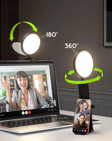 Desk Ring Light with Stand - Desktop Ring Light for Video Recording/Zoom Meeting Video Conference/Streaming in Kuwait