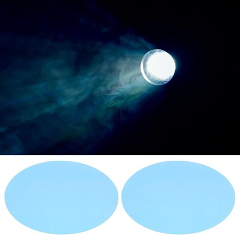 Alipis Light Gel Filter Sheets: 15pcs Self-adhesive Round Color Correction Film - Blue Transparency Sheets for Lamps, Led Headlight, Home Decor (bedroom, Living Room, Dining Room) in Saudi Arabia