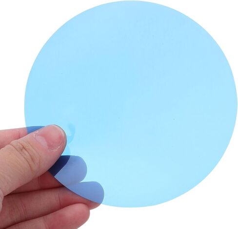 Alipis Light Gel Filter Sheets: 15pcs Self-adhesive Round Color Correction Film - Blue Transparency Sheets for Lamps, Led Headlight, Home Decor (bedroom, Living Room, Dining Room) in Saudi Arabia