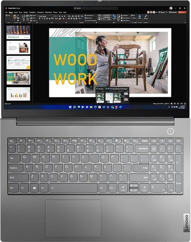 Lenovo ThinkBook 15 Gen 4 Business Laptop (15.6 بوصة FHD مضاد للتوهج، 16 جيجابايت رام، 512 جيجابايت SSD، AMD Ryzen 7 5825U (> Intel i7-1165G7)) بصمة الإصبع، كاميرا ويب FHD مع مصراع، إيثرنت، Win 11 Pro (متجدد) in Kuwait