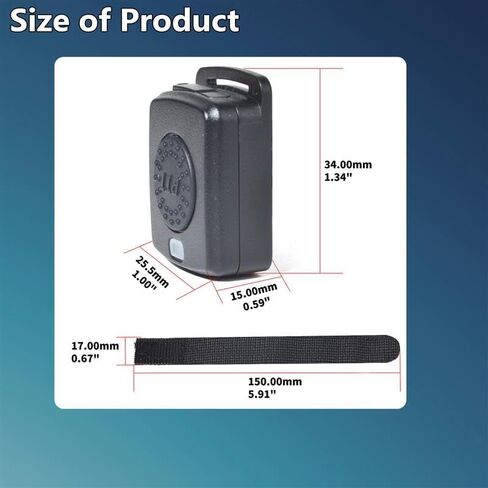 Bluetooth PTT Button, Wireless Push-to-Talk for iOS & Android, Wearable Hook&Loop Strap and Type-C Fast Charge, Compatible with Zello Apps, for Driving, Cycling, Security Team Work in Saudi Arabia