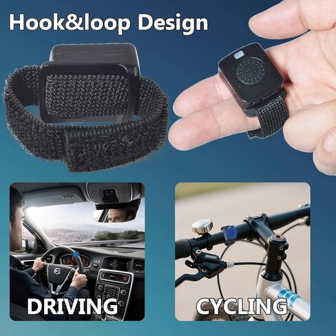 Bluetooth PTT Button, Wireless Push-to-Talk for iOS & Android, Wearable Hook&Loop Strap and Type-C Fast Charge, Compatible with Zello Apps, for Driving, Cycling, Security Team Work in Saudi Arabia