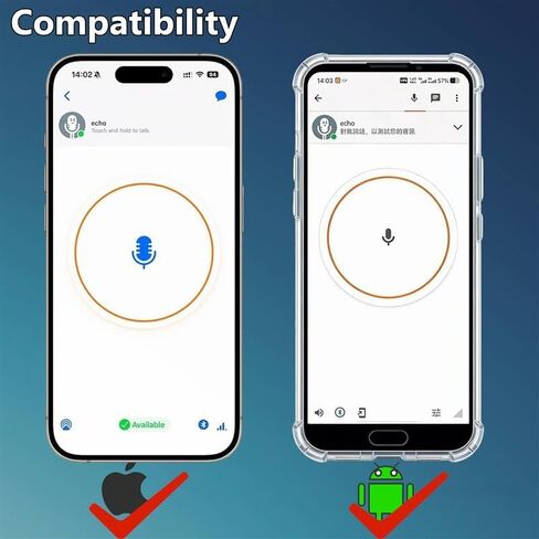 Bluetooth PTT Button, Wireless Push-to-Talk for iOS & Android, Wearable Hook&Loop Strap and Type-C Fast Charge, Compatible with Zello Apps, for Driving, Cycling, Security Team Work in Saudi Arabia