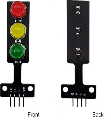 10 قطع وحدة إشارة مرور LED صغيرة أحمر أصفر أخضر 8 ملم متوافقة مع اردوينو، ESP32، ESP8266، راسبيري بي in Kuwait