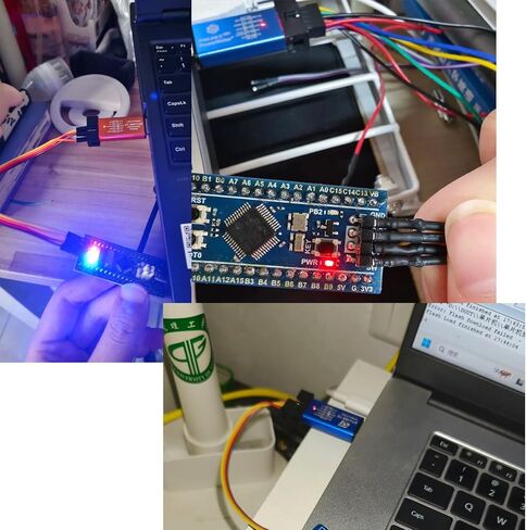AITRIP 2 قطعة ST-Link V2 محاكي تنزيل مبرمج STM32F103C8T6 STM8 STM32 مع كابل (لون عشوائي) in Kuwait